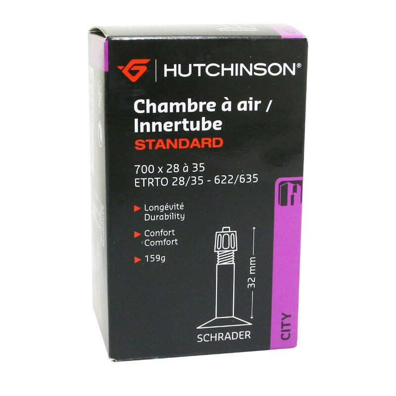 Chambre à air valve Schrader Hutchinson 700 x 28/35 32 mm