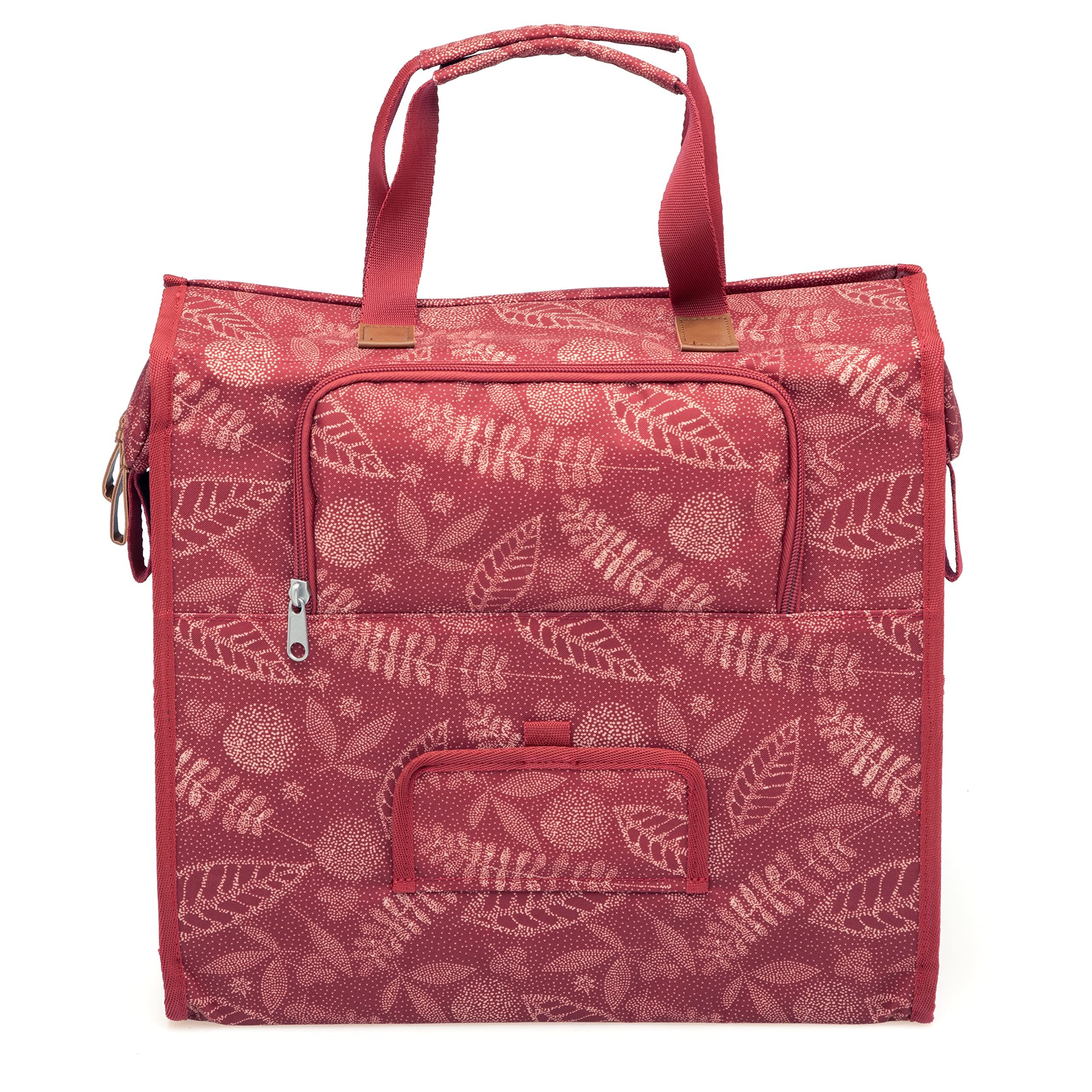 Sacoche de porte-bagages vélo imperméable polyester réfléchissante New Looxs lilly