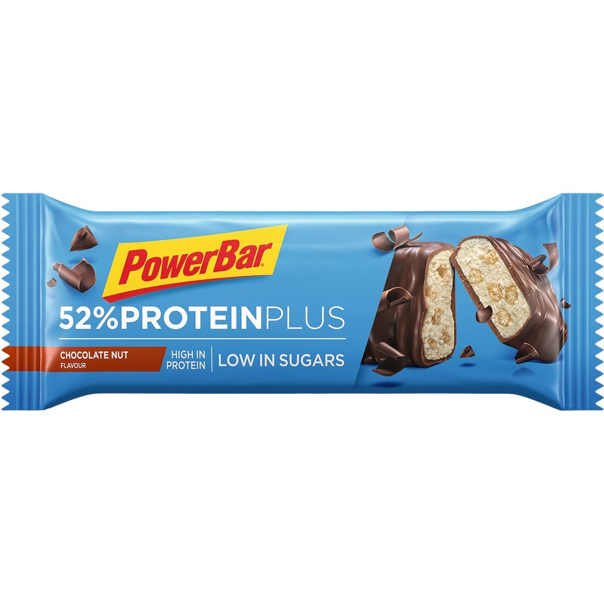 Photo Lot de 20 Barres PowerBar 52% ProteinPlus Low Sugar Chocolate Nut