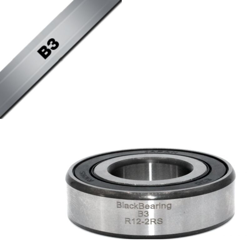 Roulement Black Bearing B3 - R12-2RS - 19,05 x 41,28 x 11,11 mm