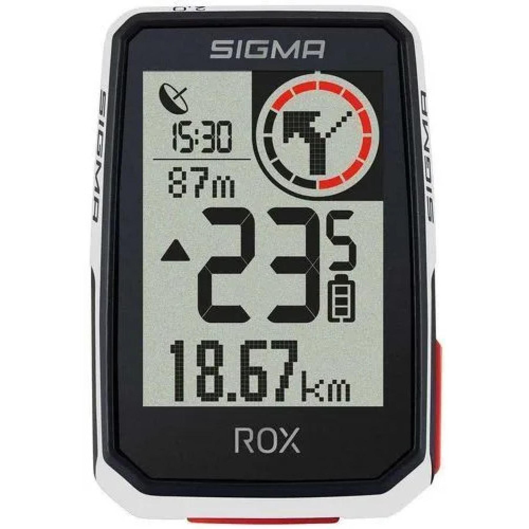 Compteur gps avec support cintre décalé Sigma rox2.0 - Compteurs et GPS -  Electronique - VTT