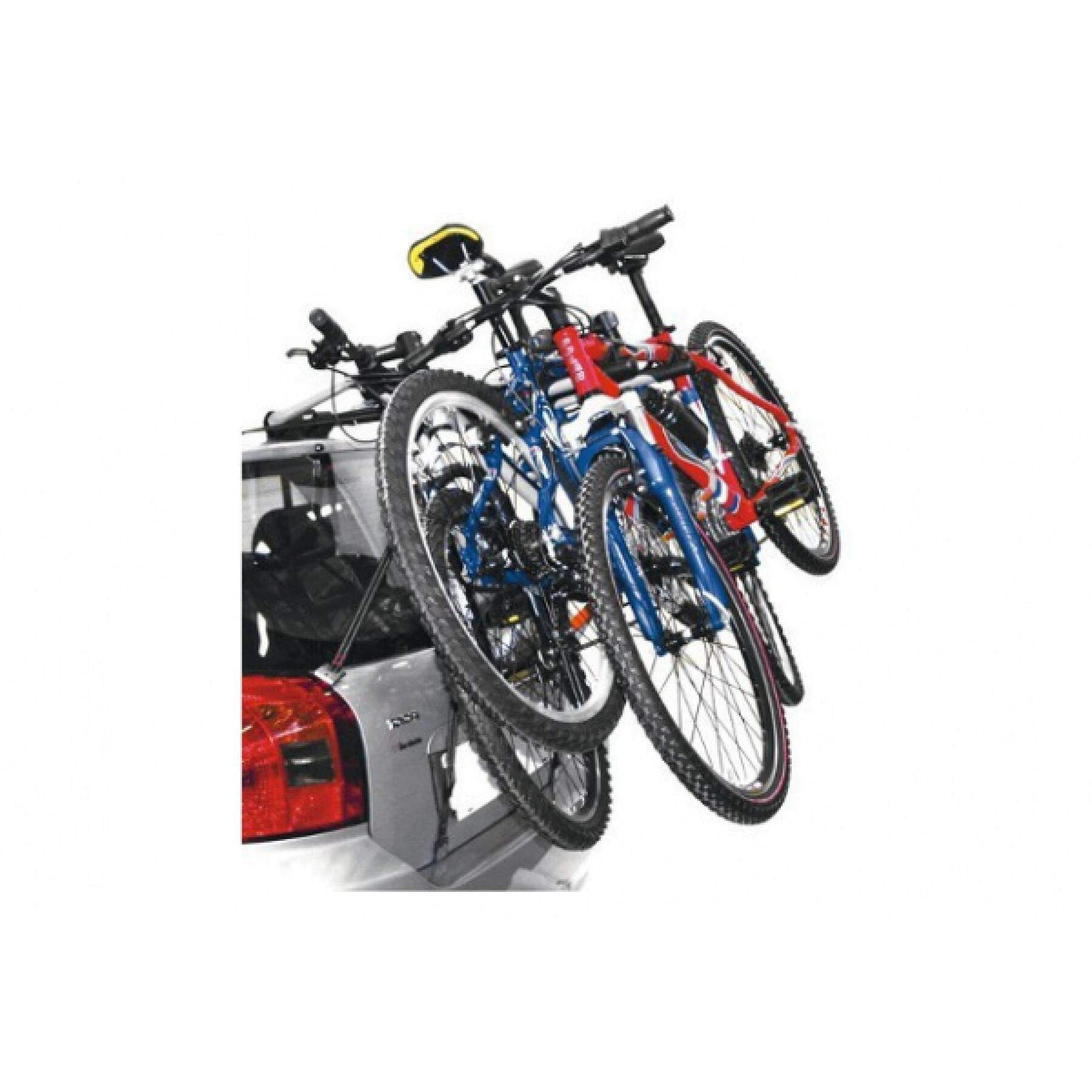 Porte vélo de coffre pour 3 vélos avec emplacement emballer sous film Peruzzo Verona 45 kgs