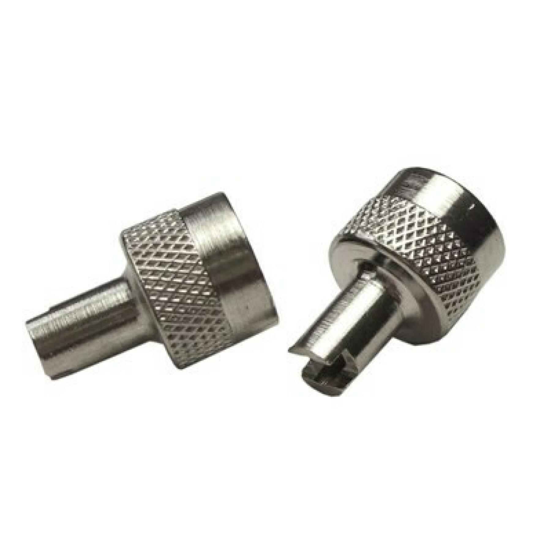 Bouchon de valve standard en métal Mijnenpieper (x2)