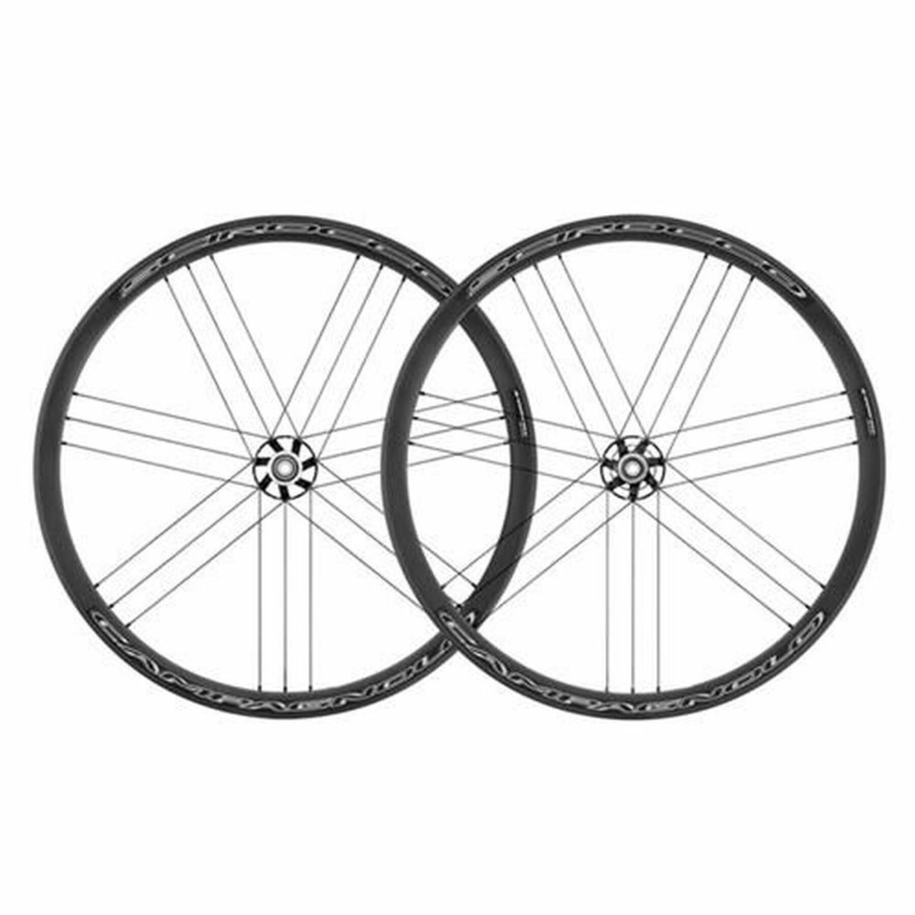 Roues à disque Campagnolo scirocco DB 2wf tubeless ready hh12 Shimano