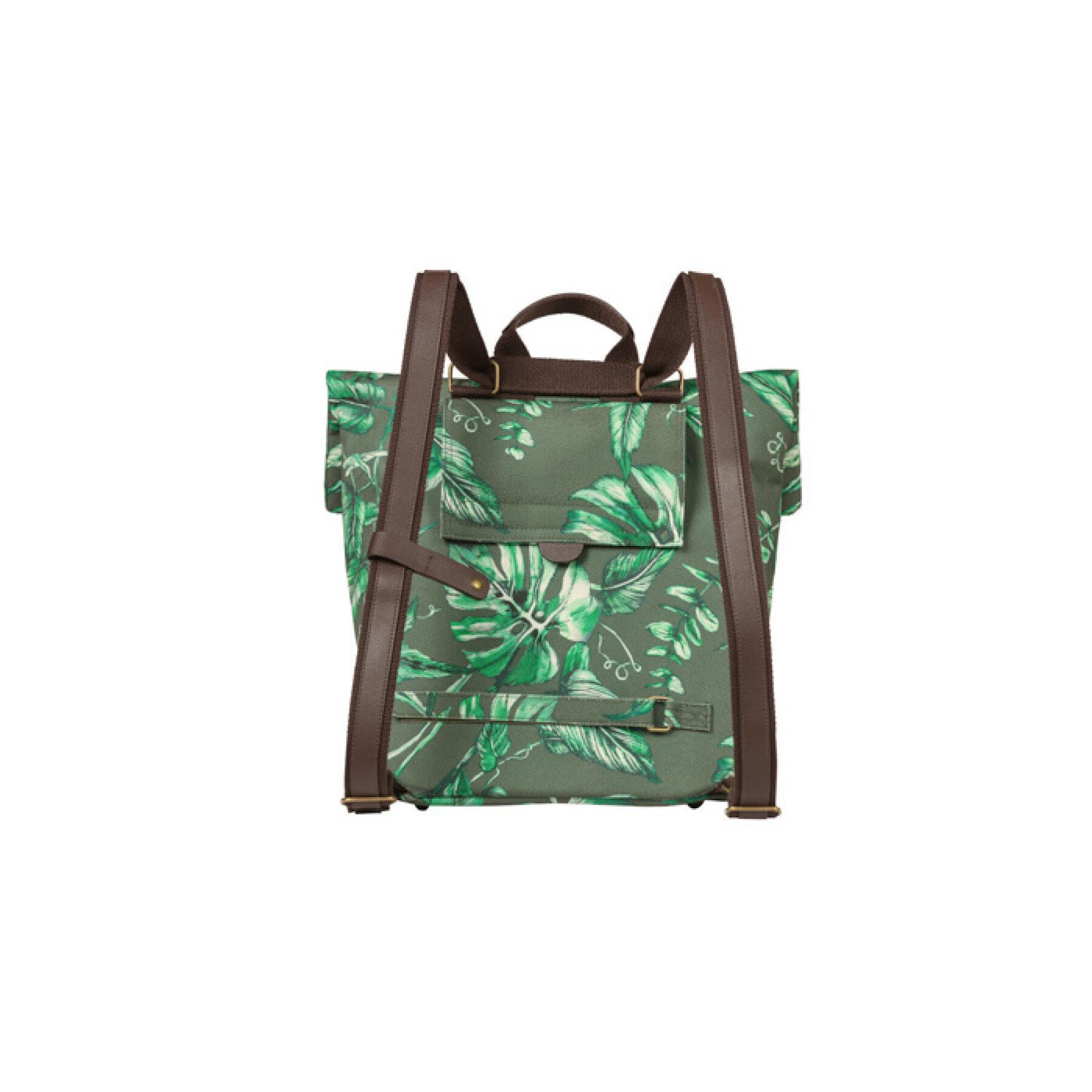 Sacoche de porte-bagages réfléchissante Basil Ever-Green polyester 14-19L