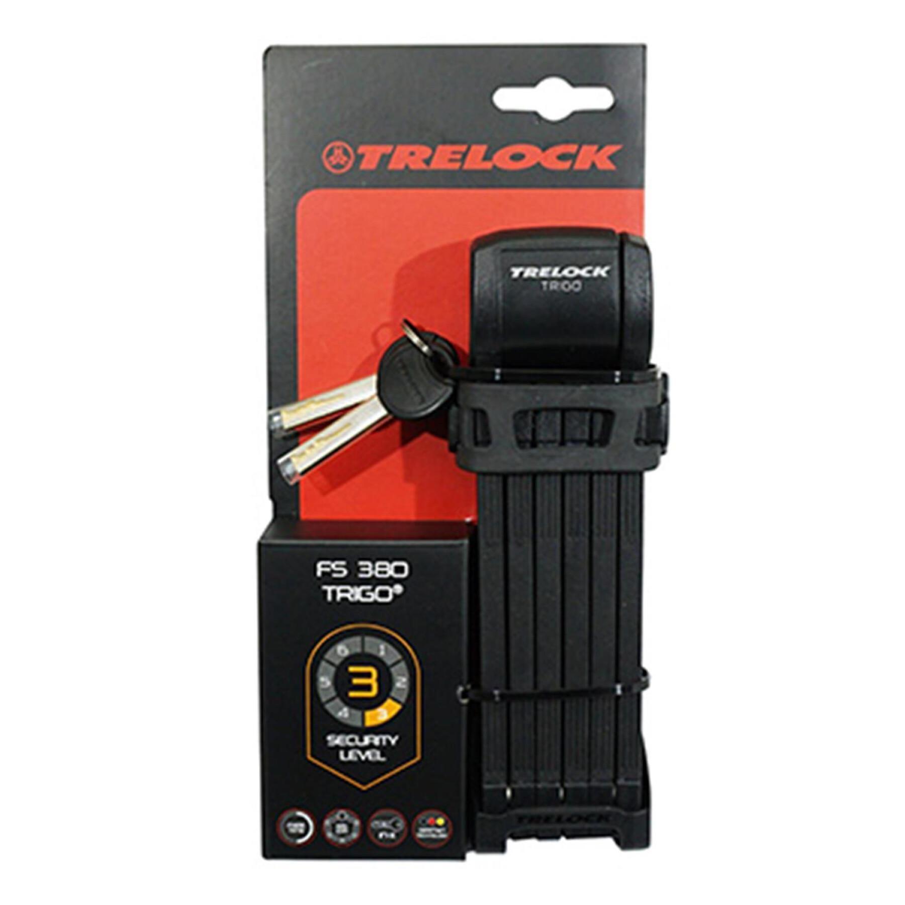 Antivol pliable souple Trelock Trigo + support FS300 85 cm