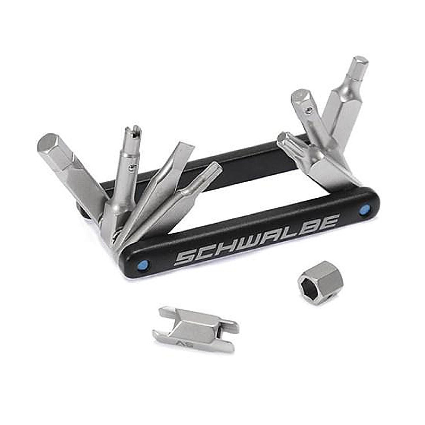 Multi-outils Schwalbe Version 2,0 9 Fonctions Argent
