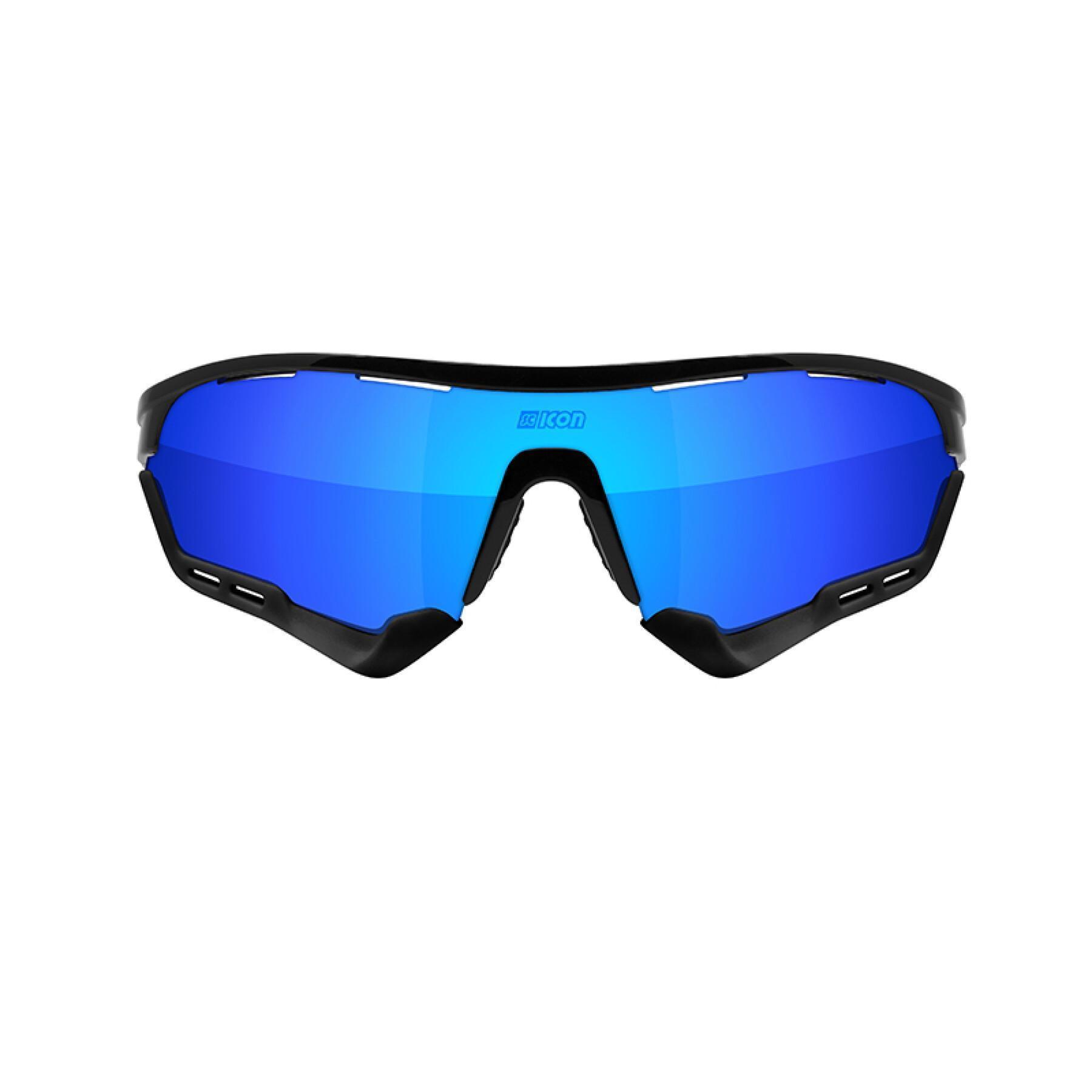 Lunettes Scicon aerotech scnpp verre multi-reflet bleues
