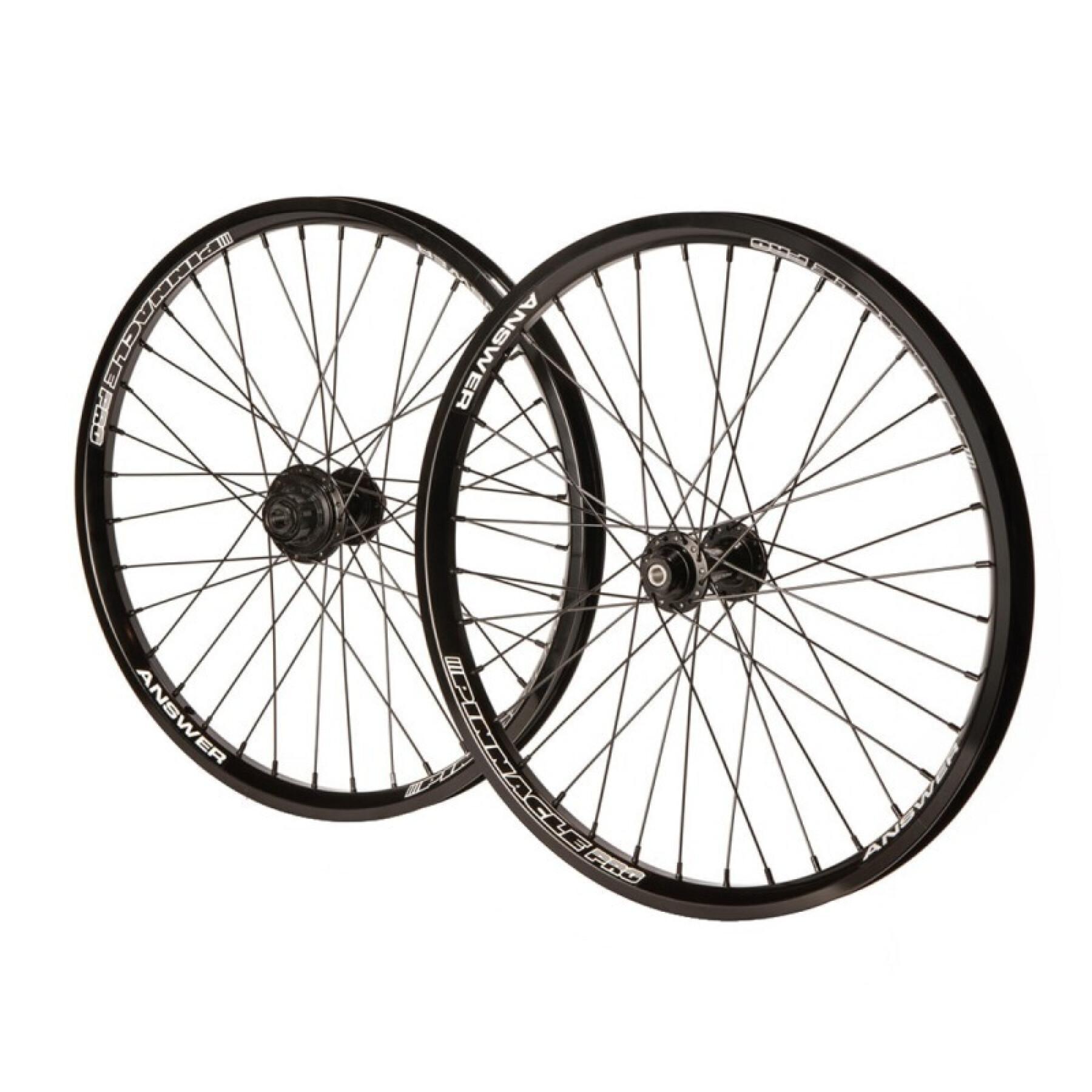 Paire de roues 36 rayons cassette Answer Pinnacle