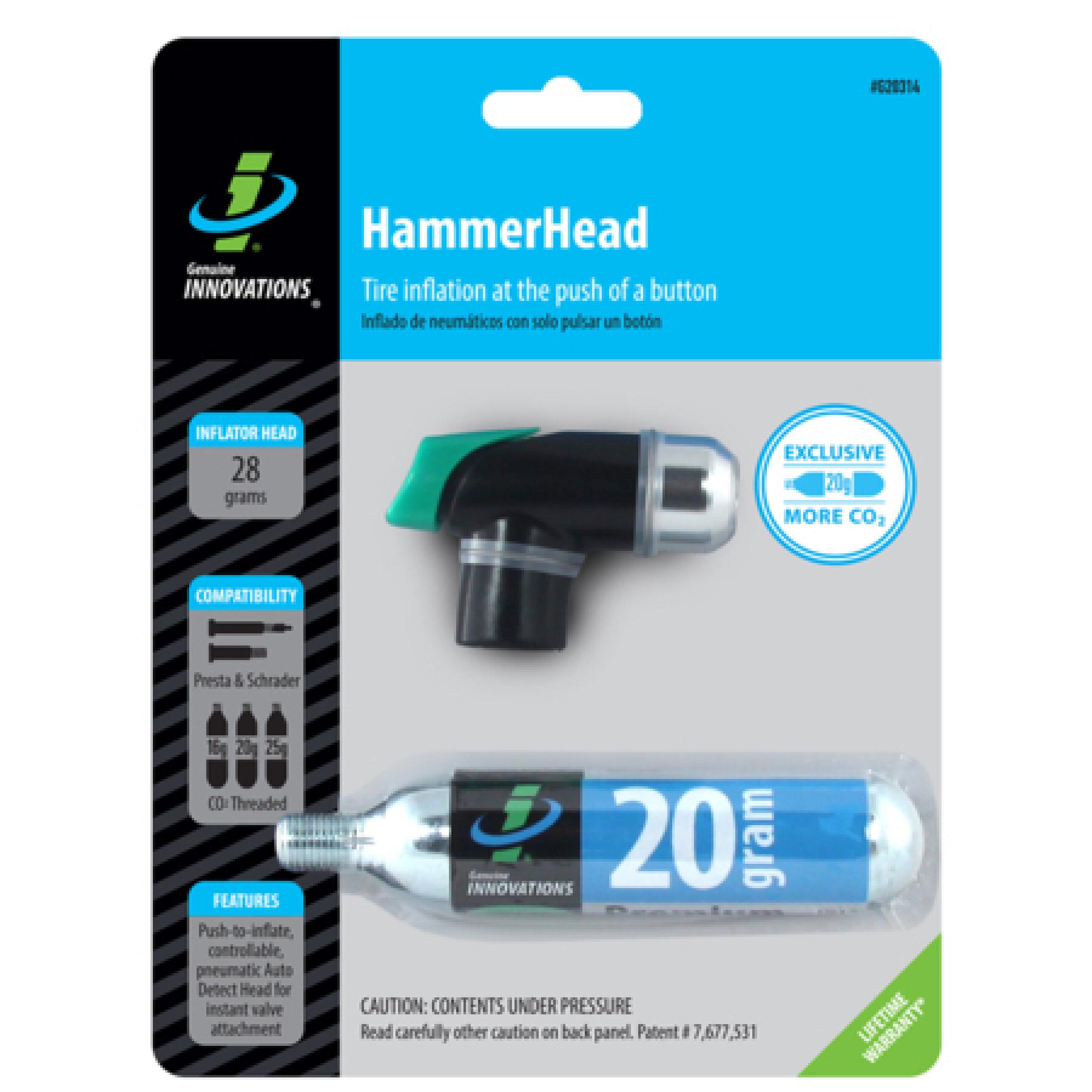 Tête de pompe CO2 Innovations HammerHead 20gr