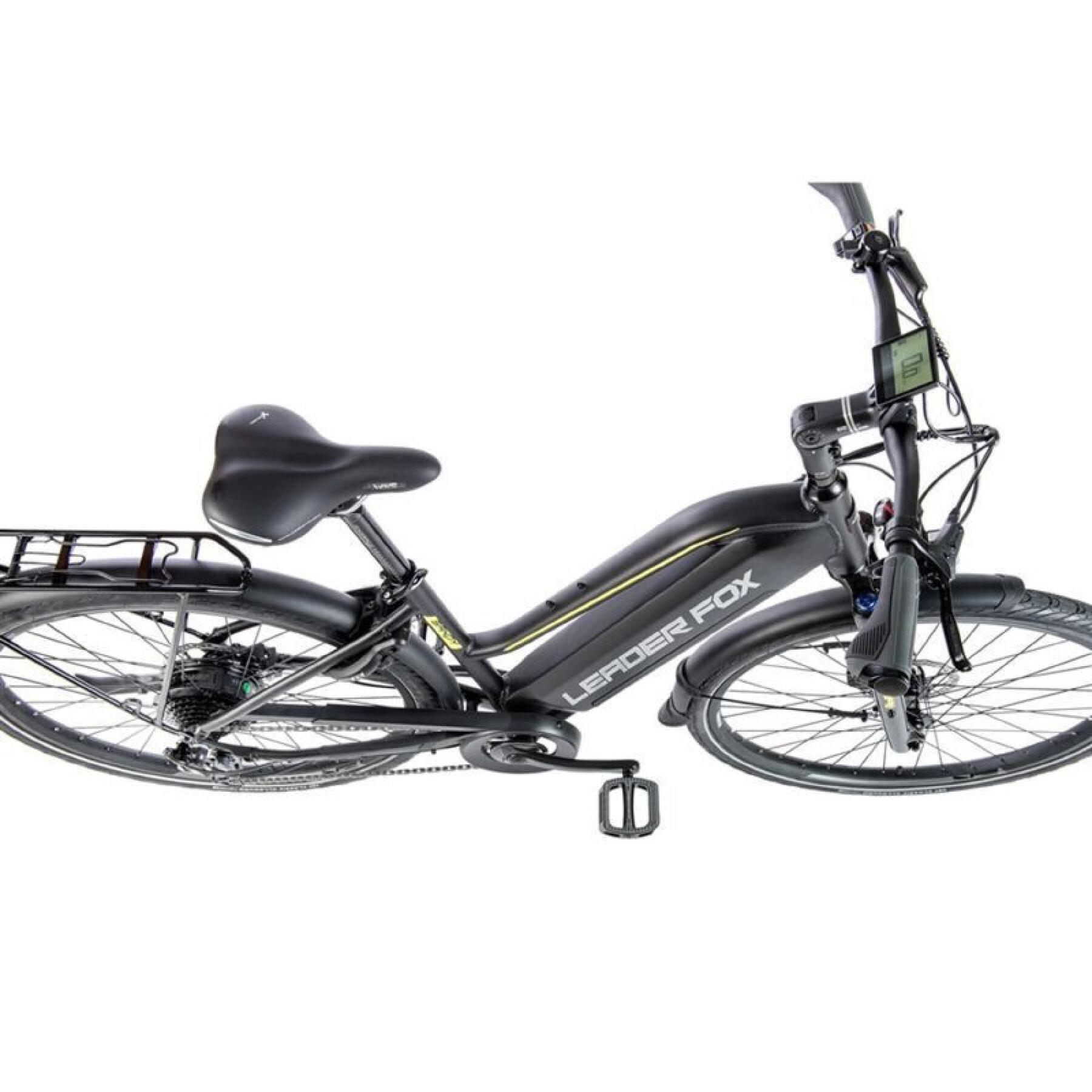 Vélo électrique Vae City 28 moteur roue arrière femme Leader Fox Sandy 2021 7V Bafang 36V 45NM 15AH