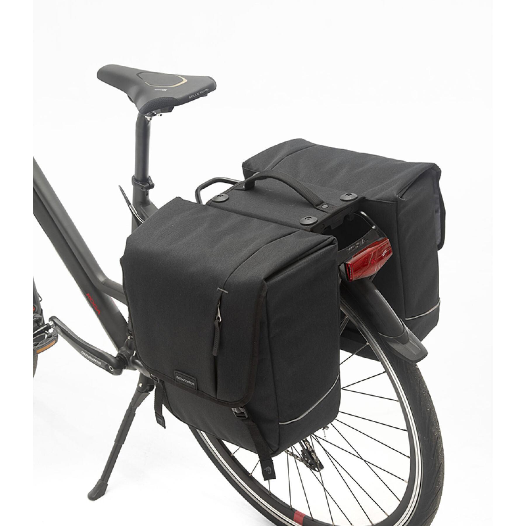 Sacoche porte-bagage vélo imperméable en polyester avec réfléchissant New Looxs Nova Racktime
