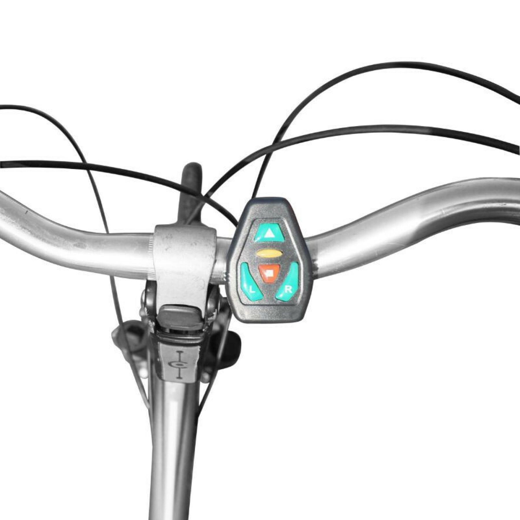 Éclairage corporel-harnais avec signalisation integrée 48 leds - telécommande cintre sans fil indicateur de direction rechargeable USB (sur gilet-veste) vélo - trottinette P2R