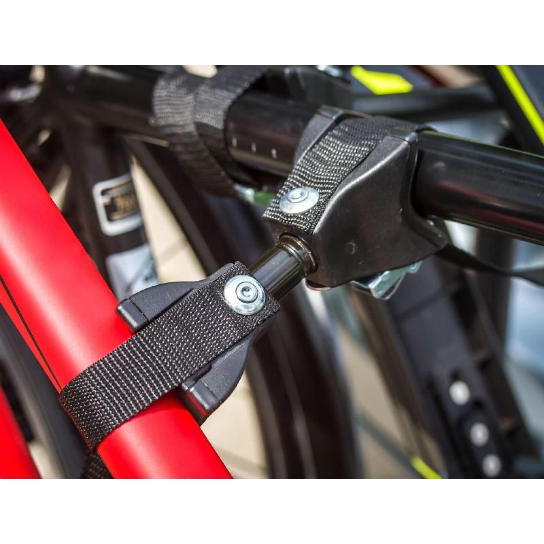 Porte vélo plateforme pour 3 vélos fixation rapide sur l'attelage - compatible pour mettre 2 vae P2R Eufab Amber 60 kgs