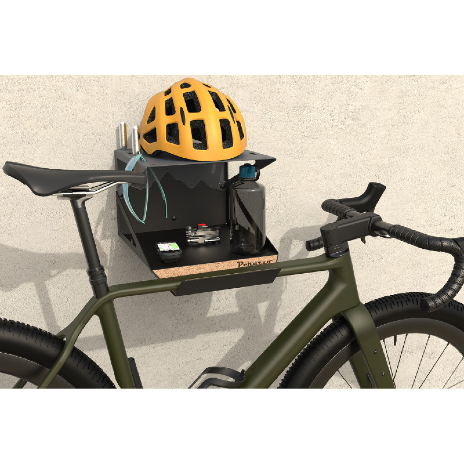 Support de vélo mural Peruzzo Bike Kit Box