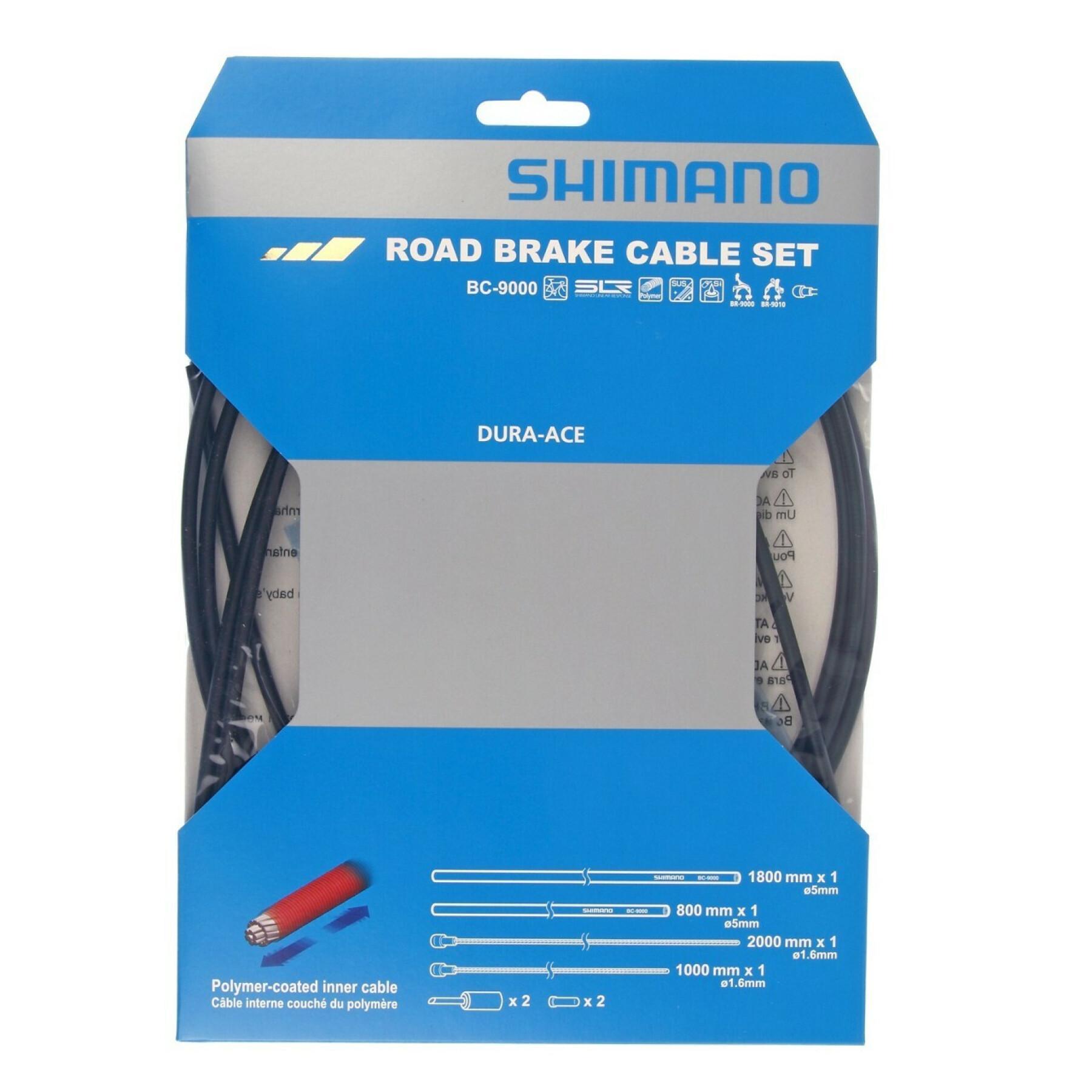 Jeux de câbles de frein revêtus de polymère Shimano BC-9000