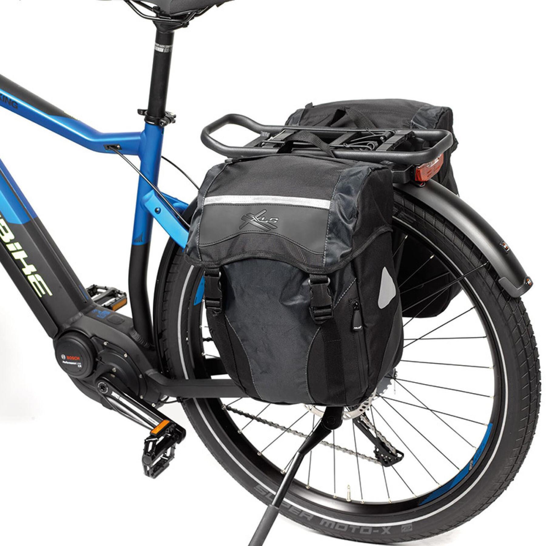 Sacoche de porte-bagages vélo avec 2 poches extérieurs XLC Ba-s40