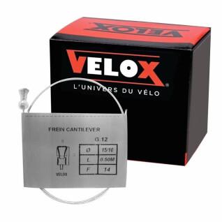 Boîte de 25 câbles de frein VTT Velox Cantilever Galva 15-10