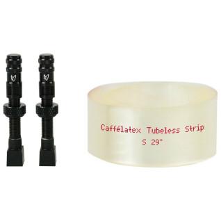 Fond de jante paire de valves incluses Effetto Mariposa Flap Caffélatex Strip plus S - 29”-35-40mm ext