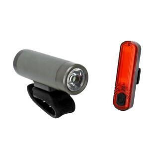 Kit d'éclairage vélo USB sur cintre-tige de selle Leds (livré avec fixations) - rechargeable USB Newton 70B