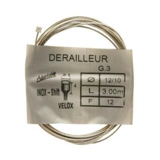 Boîte de 25 câbles de dérailleur inox Velox Shimano 12-10 3,00 m
