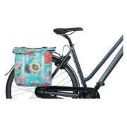 Sacoche porte-bagage vélo étanche en polyester avec réfléchissant Basil bloom field