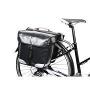 Sacoche arrière vélo double rigide waterproof fixation velcros sur porte bagage P2R Hapo-G