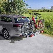 Porte vélo plateforme pour 2 vélos vae fixation rapide sur l'attelage P2R Eufab Crow Basic 50 kgs