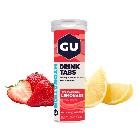 Photo Tube de 12 Pastilles d’hydratation Gu Energy fraise/limonade (x8)