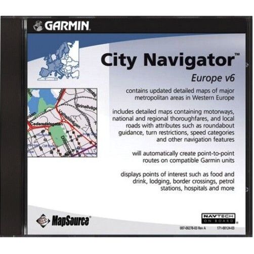 Carte routière Garmin City Navigator Eourope NT