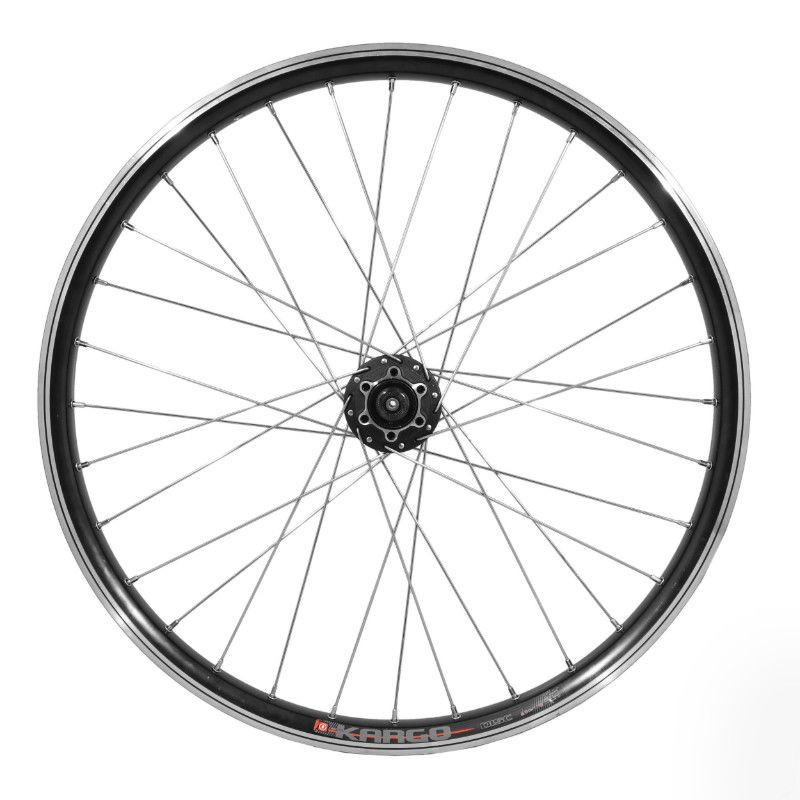 Roue de vélo VTT avant disc aluminium double paroi moyeueu Shimano disc 6 trous blocage (renforcé) r